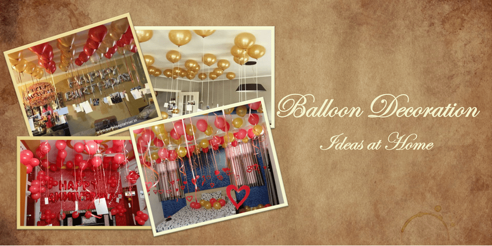 Balloon decoration ideas at home
